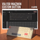 V65 V2 Wireless Hot Swappable Mechanical Keyboard, 65% Gasket Mount Aluminum C