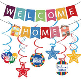 Colorful Welcome Home Banner – Bright Paper Decoration for Homecoming Celebrations