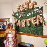 12 Pcs Let'S Par Tea Balloons Tea Party Birthday Banner Decorations Baby Shower First Birthday Decoration Flower Garland(180Inch)