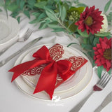 Red Ribbon 1-1/2 Inch Satin Ribbon, Red Double Faced Satin Ribbon For