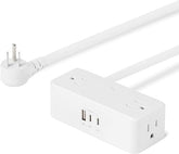 Power Strip with USB C 4 Outlets 3 USB Ports 5FT Extension Cord 20W Fast Charging TUV Listed