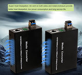 Multi-Mode Lc Gigabit Fiber Media Converter - Include 2 Sfp Transceiver 2Km, Wavelenth 1310Nm, Lc To Utp Cat5E 10/100/1000 Rj-45 Gigabit Ethernet Speed, A Set