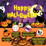 72x44 Inch Spooky Halloween Banner Scary Cat Purple Party Backdrop Decor