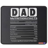 Dad Nutrition Facts Mousepad Gifts From Daughter Dad Mouse Mat Gifts For Dad Fathers Day Mousemat Gifts From Daughter, Son, Kids Mouse Pad 9.5 Inches