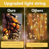 3.3Ft Twinkle Lights Battery Operated 100 Led Christmas String Lights 8 Modes Waterproof For Home, Garden, Party, Holida