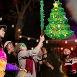 Christmas Tree Piñata 16 Inch Christmas Mexican Piñata with Stick Blindfold Xmas Piñatas Bundle for Xmas Birthday Holiday Game Favors Photo Prop Decoration