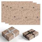 Winnie Wrapping Paper For Baby Shower, The Pooh Birthday Decoration, Winnie Gift Wrapping Paper,Winnie Baby Shower Decorations- 5 Pack (29.5 X 19.7In), Classic Bear Gift Wrap For Birthdays, White