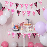 49ft Breast Cancer Awareness Banner Pink Ribbon Pennant Decor, Vibrant