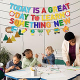 Welcome to School Banner 'Today is a Great Day to Learn' First Day Decorations