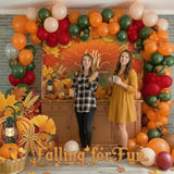 Fall Balloon Arch Kit: Thanksgiving Maple Leaf Party Decor