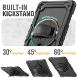 Case For Samsung Galaxy Tab A9+ Plus 11 Inch, Protective With Screen Protector/Hand Strap/Pen Holder, Sturdy Shockproof For Samsung A9 Plus Tablet Case Smx210 Smx216 Smx218 Black