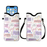 Cell Phone Sleeve Pouch Case Bag with Crossbody Strap Neck Lanyard for Women Men, Christian Religious Gifts for Women Cell Phone Crossbody Bag