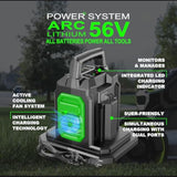 Dual Ports Replacement Charger For Ego 56V Battery Charger Ch2100 Ch3200 Ch5500 Ch2800D, Compatible With Ego Power+ 56V Arc Lithium Batteries Ba1400T Ba2242T Ba2800T (Batteries Not Included)