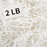 2 Lb Crinkle Cut Paper Shred Filler, White Crinkle Paper Basket Filler Shredded For Gift Box Paper Shreds Stuffing Filling For Baby Shower Birthday Wedding