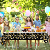 Happy New Year Plastic Table Cloth For Parties, 2026 Disposable Table Cover, Plastic Party Table Clothes Decorations Supplies.(108”L X 54”W)