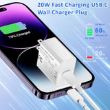 20W Usb C Charger Block Ul Certified Plug Pd 3.0 Fast Charging Wall Charger Usbc Power Adapter Type C Brick Cube For Iphone 16/16Pro/16Pro Max/16Plus/15/14/13/12/11, Ipad, Samsung, Google