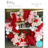 200pcs Cherry Balloon Arch Kit — Red, Pink & White Balloons for Party Decor