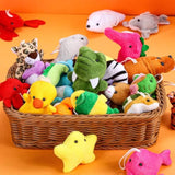 42 Pcs Mini Stuffed Animals Toys Set Small Plush Keychain Decorations For Teacher Student Award, Carnival Prizes, Goodie Bags Filler, Christmas Valentine Easter Party Favors(Cute Style)