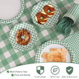 170 Pieces Sage Green And White Party Supplies Disposable Paper Plates Napkins Cups Knives Spoons Forks Tablecloth Banner For Wedding Bridal Baby Shower Decorations, Serve 24