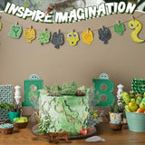 19Pcs Reptile Cake Toppers Safari Animals Cake Decorations Artificial Lizard Snake Model Leaf Stone Tree Stump Set Reptile Party Decoration For Birthday Baby Shower Theme Party Supplies