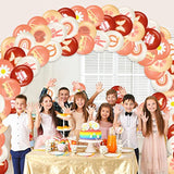 45 Pack Groovy Retro Hippie Boho Balloons Flower Rainbow Peace Sign Party Decor