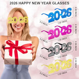 8pc 2026 New Year Glasses NYE Party Favors & Graduation Photo Props