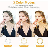 Clip On Ring Light, Rechargeable 60 Led Selfie Ring Light For Phone, Laptop, Tablet (3 Models, 5 Level Brightness)