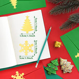 360 Pcs Christmas Envelope Seal Stickers 2 Inch Christmas Card Seals Gold Snowflake Stickers Tree Seals Holiday Xmas Envelope Decals For Mail Wedding Invitation Greeting Card Party Gift Bag