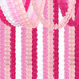 Rose-Red Pink White Party-Decorations Streamers Garland - 157Ft Valent