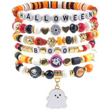 Halloween Costumes Woman 2025 - 6 Pack Halloween Bracelets | Halloween Party Favors Shirts Pajamas Sweatshirts For Women - Halloween Decorations Accessories Gifts Makeup Dress For Adults Girls