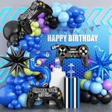 40 Inch Giant Navy Blue Number 5 Foil Balloon Mylar 5Th Birthday Video Game Decor