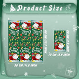 100 Pieces Christmas Paper Guest Napkins 3 Ply Merry Christmas Cocktail Napkins Disposable Xmas Bathroom Hand Towel Santa Gnome Christmas Tree Napkins For Party Supplies (Santa Claus)