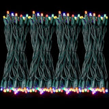 50Led String Lights,Led Christmas Lights,6" Spacing,Green Wire,Multicolor,Commercial Grade