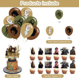 Rings Party Decor Set with Banner, Cake Topper, Cupcake Toppers & Balloons