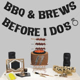 Bbq And Brews Before I Do’S Bridal Shower Banner, Summer Backyard Barbecue I Do Couples Shower Sign Bachelorette Wedding Engagement Decor, Picnic Bbq Grill Party Decoration Supplies