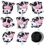 15Pcs Cow-Themed Hanging Swirls – Farm Animal Birthday Party Decorations for Kids