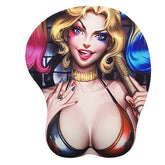 Anti-Slip Mousepad 3D Anime Wrist Rest Gaming Office Mat Desk Mat Cartoon Mouse Pad Silicon Gel Desk Pad Soft Mouse Mat With Wrist Support
