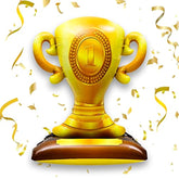 41" Standing Champion Trophy Foil Balloon First Prize Sports Party Decor