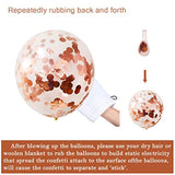 Rose Gold One Letter Balloon And 1 Balloon For First Birthday, Rose Gold Letter One Balloon 1 Large Balloons And Confetti Balloon, Great For 1St Birthday Balloons Decoration