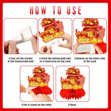 Chinese New Year Decorations 2026, 8 Pcs Happy Chinese New Year Honeycomb Centerpieces The Year of The Horse Table Centerpieces Spring Festival Red Table Topper Decor for Lunar New Year Decorations