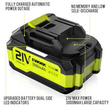 21V Max Lithium Ion Battery 3.0Ah Upgraded Version ()