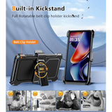 For Motorola Moto-G-5G 2025 Case: Heavy Duty Drop Protection With Rugged Belt-Clip Holster & Kickstand Grade Shockproof Durable Protective Cell Phone Cover For Moto G 2025 (Black)