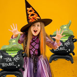 Large Halloween Foil Cauldron Balloon for Indoor Party Props and Boo Day Decor