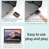 Mouse Jiggler Usb C – Undetectable Mouse Mover With On/Off Switch, Multi-Track Modes, Driver Free Plug And Play