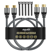 4K Hdmi Cable 4 Feet/2 Pack, High Speed 18Gbps Hdmi 2.0 Cable (1.5-60Ft), Hdr