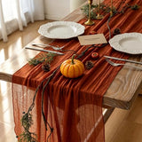 Pink Cheesecloth Table Runner 120 Inches Fall Party Home Decorations