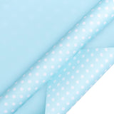 30 Inch Reversible Baby Blue Wrapping Paper - Blue And Polka Dot Wrapping Paper For Birthday, Baby Boy, Baby Shower, Wedding, Bridal Shower - 30 Inch X 33 Feet