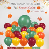 Fall Balloon Arch Kit: Burnt Orange, Ruby Red & Pumpkin Foil Balloons