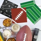 120Pcs Football Paper Napkins Supplies Disposable Football Birthday Napkins Set Decorations For Events Party Frenzy Game Time Tailgate Sports Party Favors, 3 Design