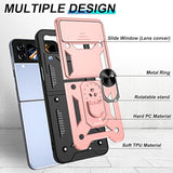 Samsung Galaxy Z Flip 4 Case with Slide Camera Cover